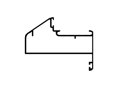 Marco puerta de rebatir de 36 mm
